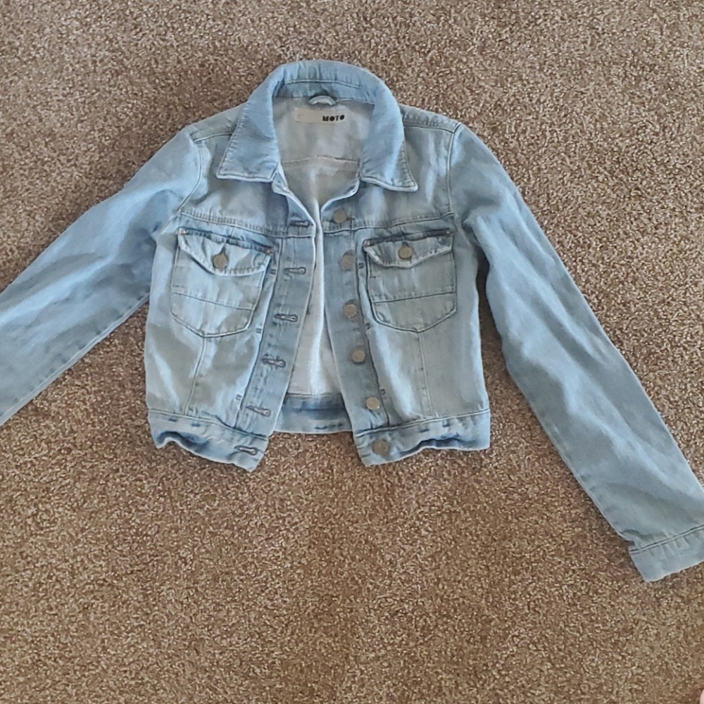 Topshop moto Jean jacket